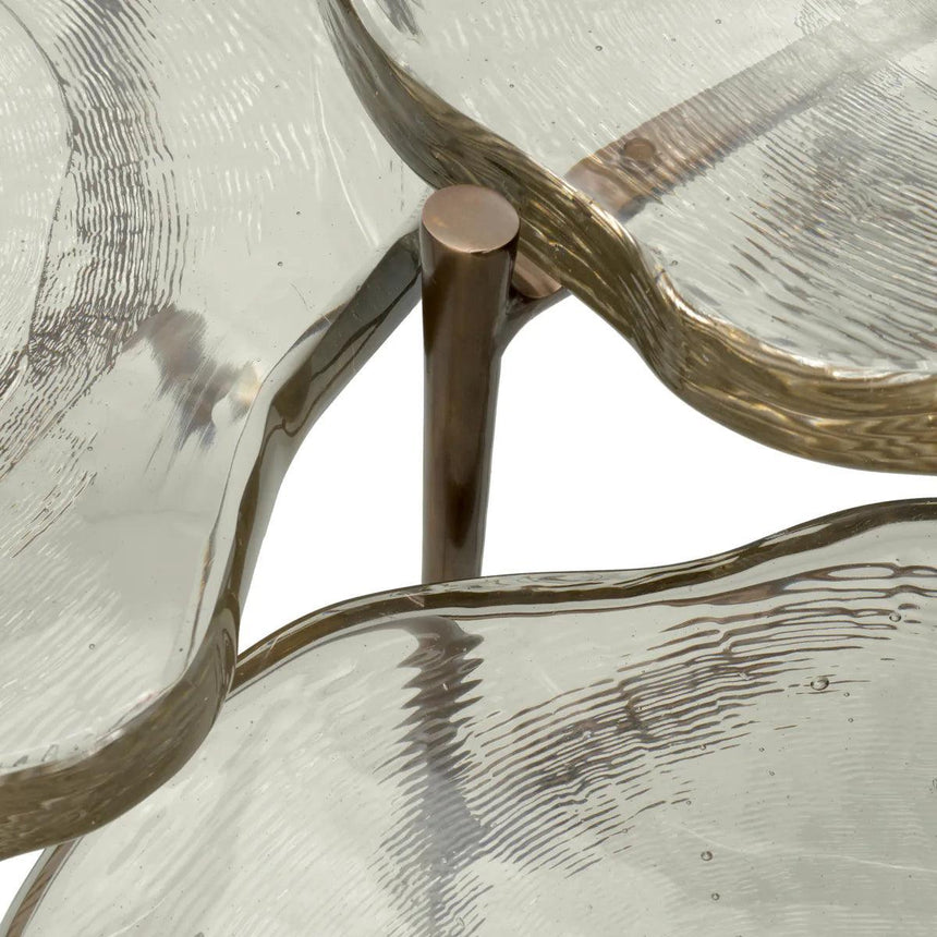 Baldovini glass coffee table set