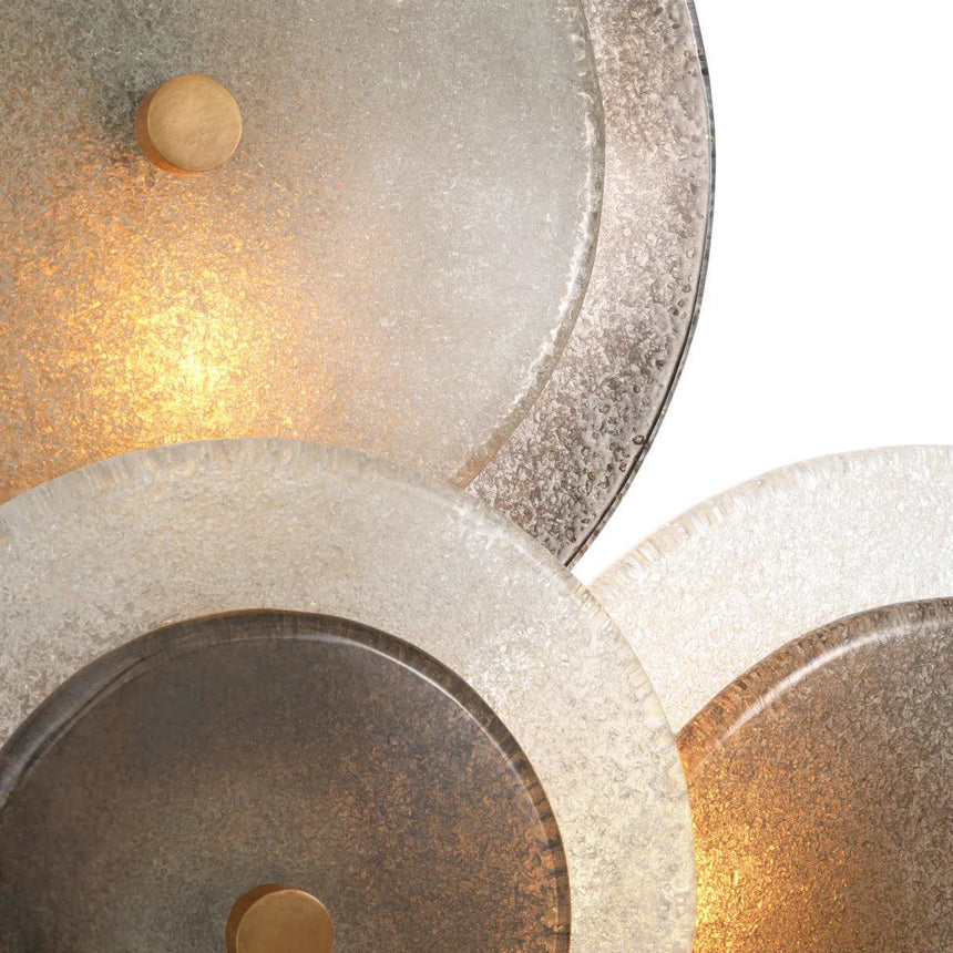 Hyde smoked glass wall lamp