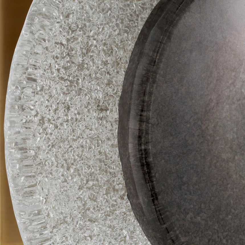 Hyde smoked glass wall lamp