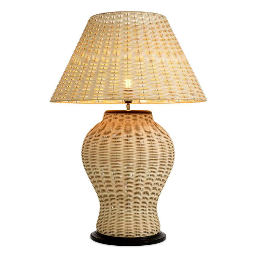 Dupoint rattan table lamp