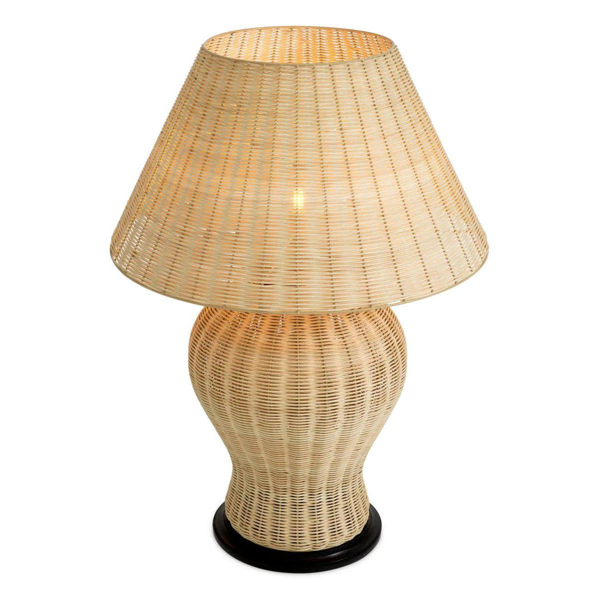 Dupoint rattan table lamp