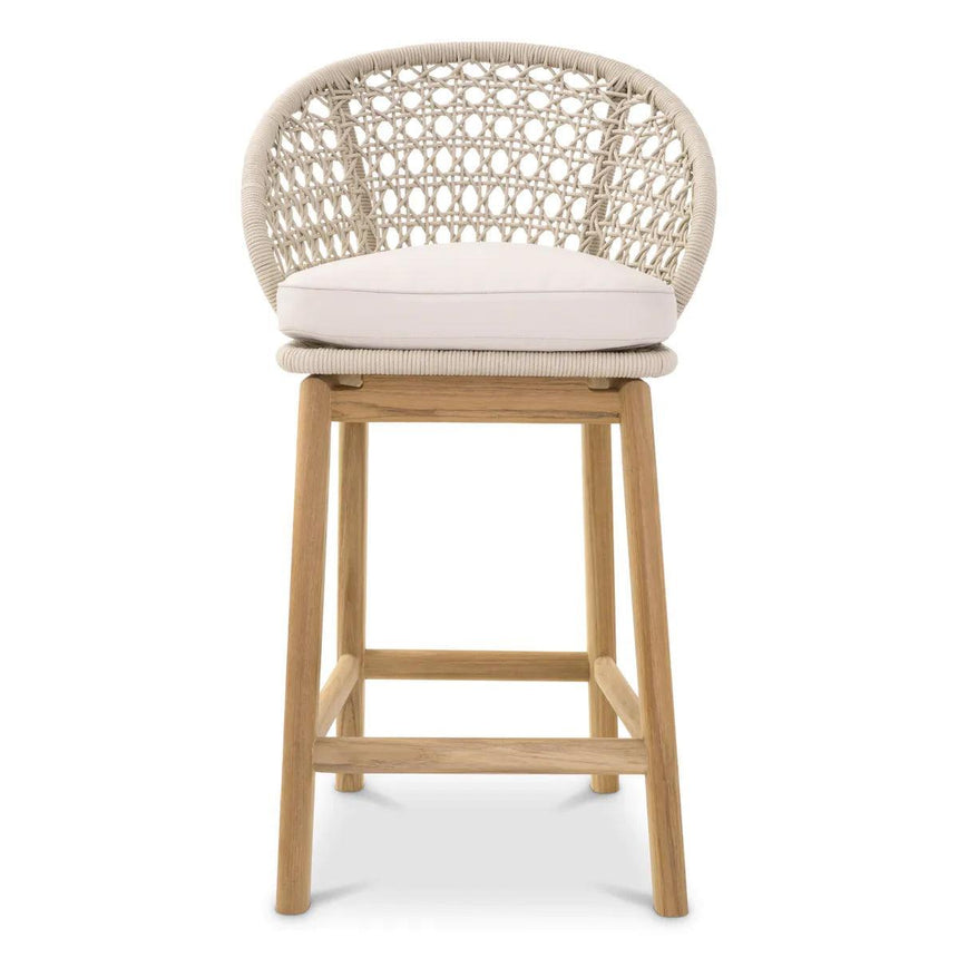 Trinity fabric garden bar stool low