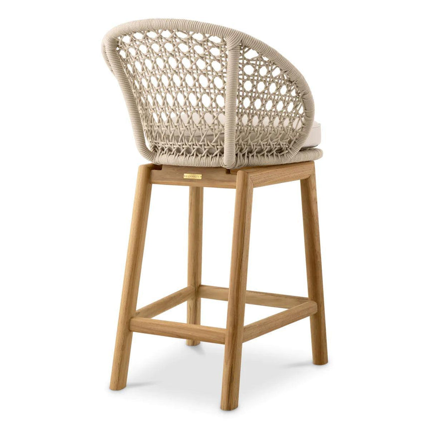 Trinity fabric garden bar stool low