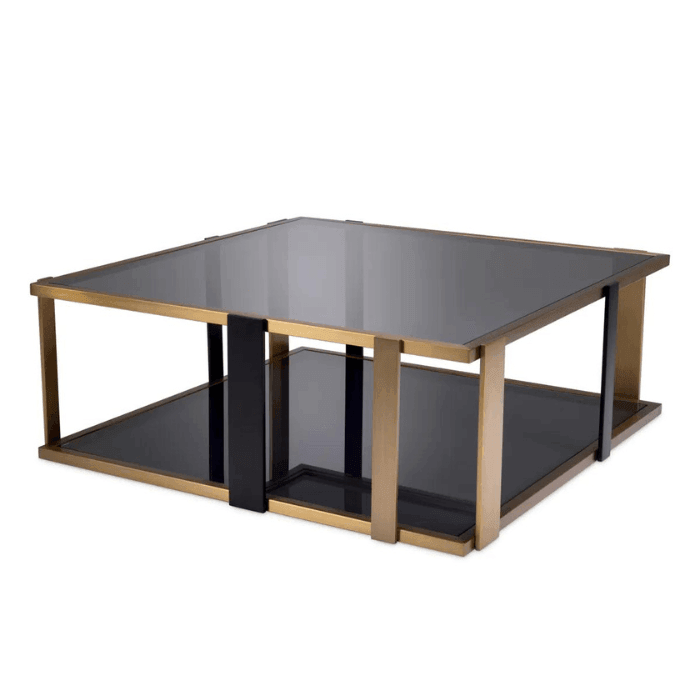 Clio smoked glass coffee table