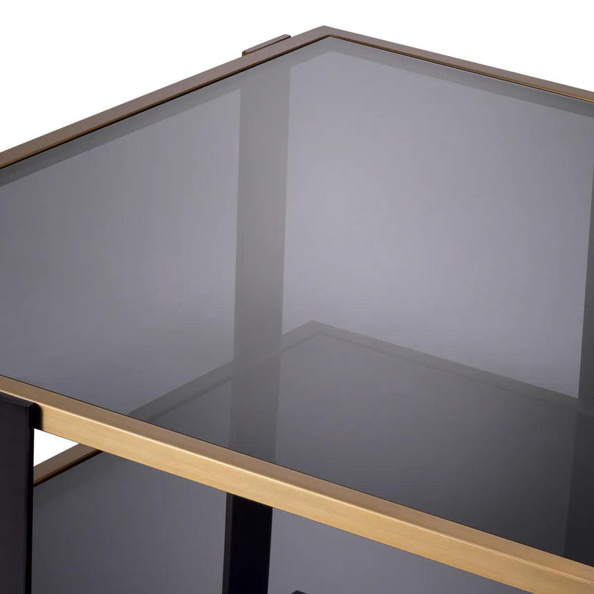 Clio smoked glass coffee table