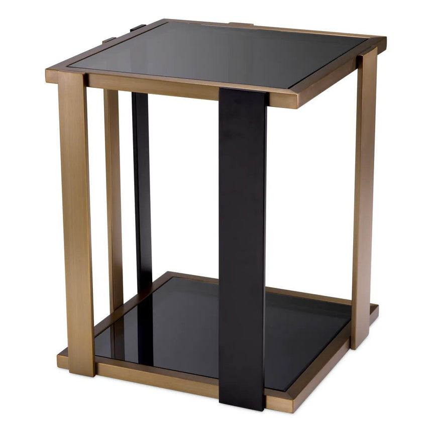 Clio smoked glass side table
