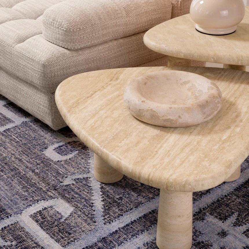 Larino limestone side table 62x59