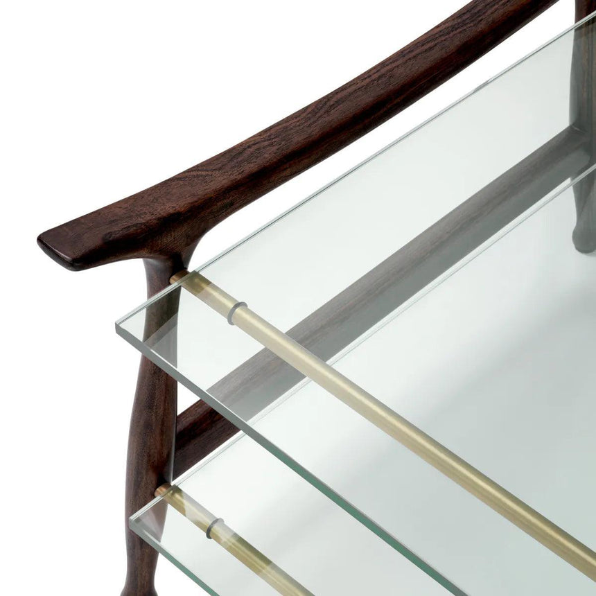 Manzo glass coffee table