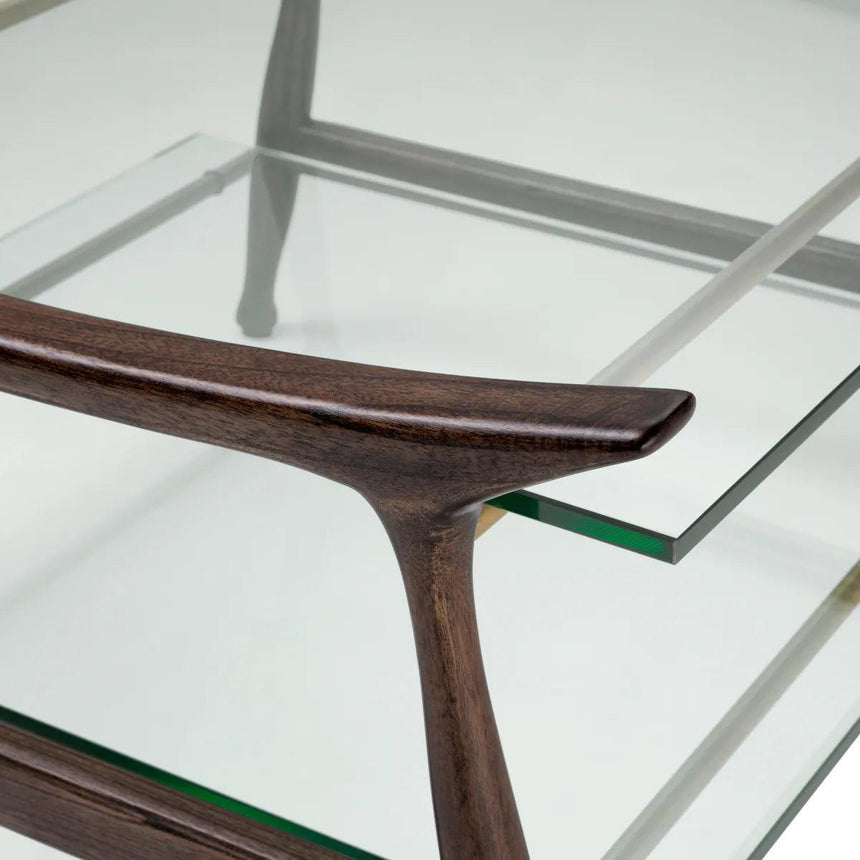 Manzo glass coffee table