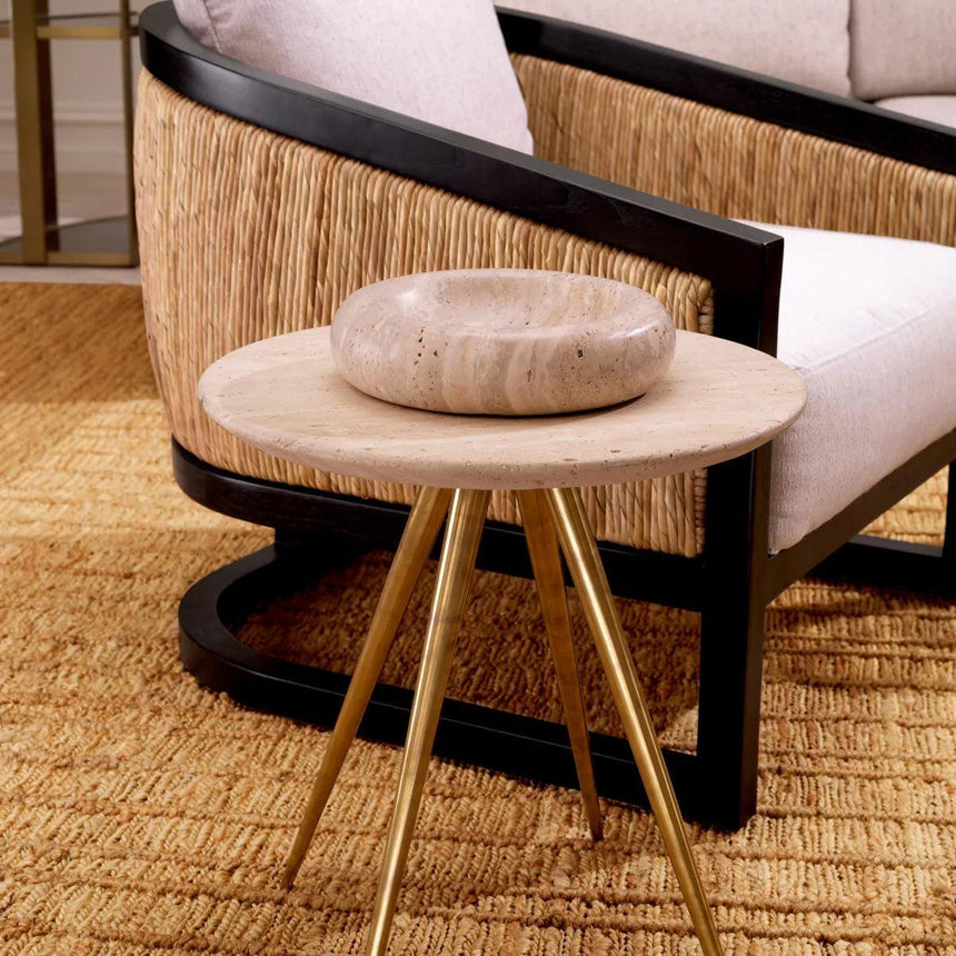 Ranco limestone side table