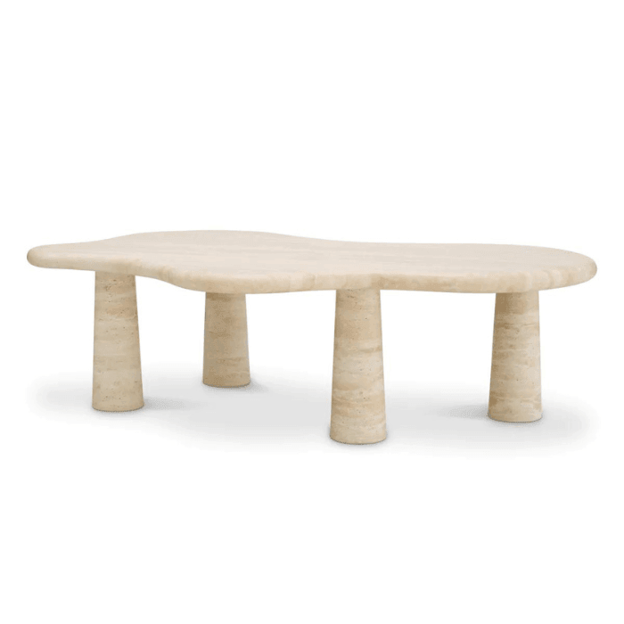 Isernia limestone coffee table