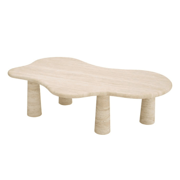 Isernia limestone coffee table