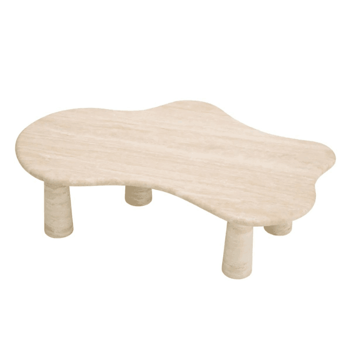 Isernia limestone coffee table