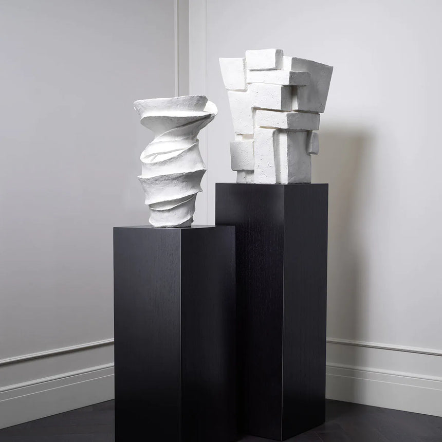 Jasper round metal flower pot tall