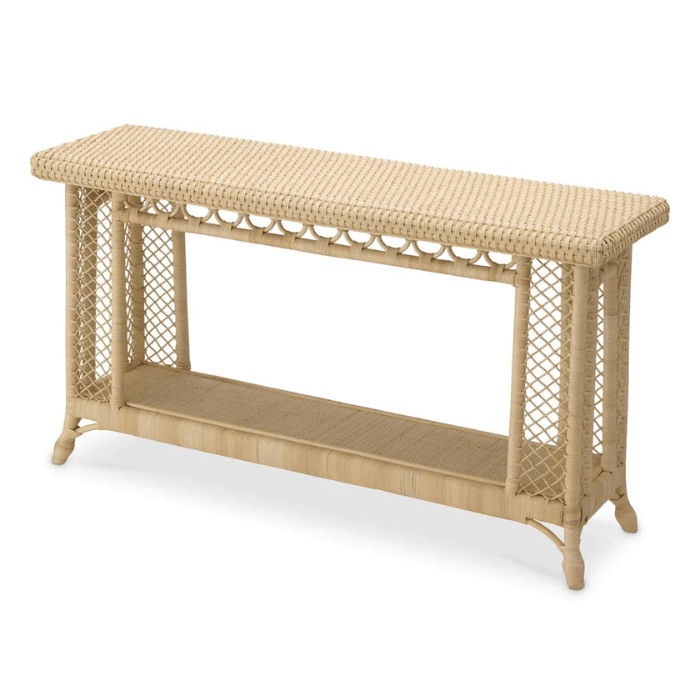 Saba rattan console table