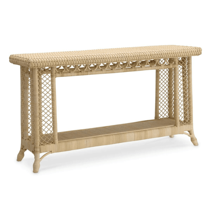 Saba rattan console table
