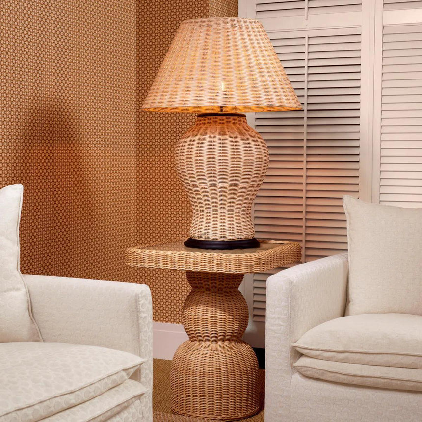 Tiago rattan side table