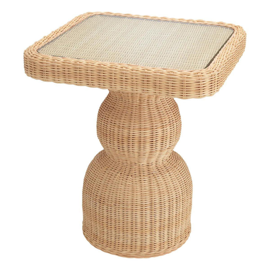 Tiago rattan side table