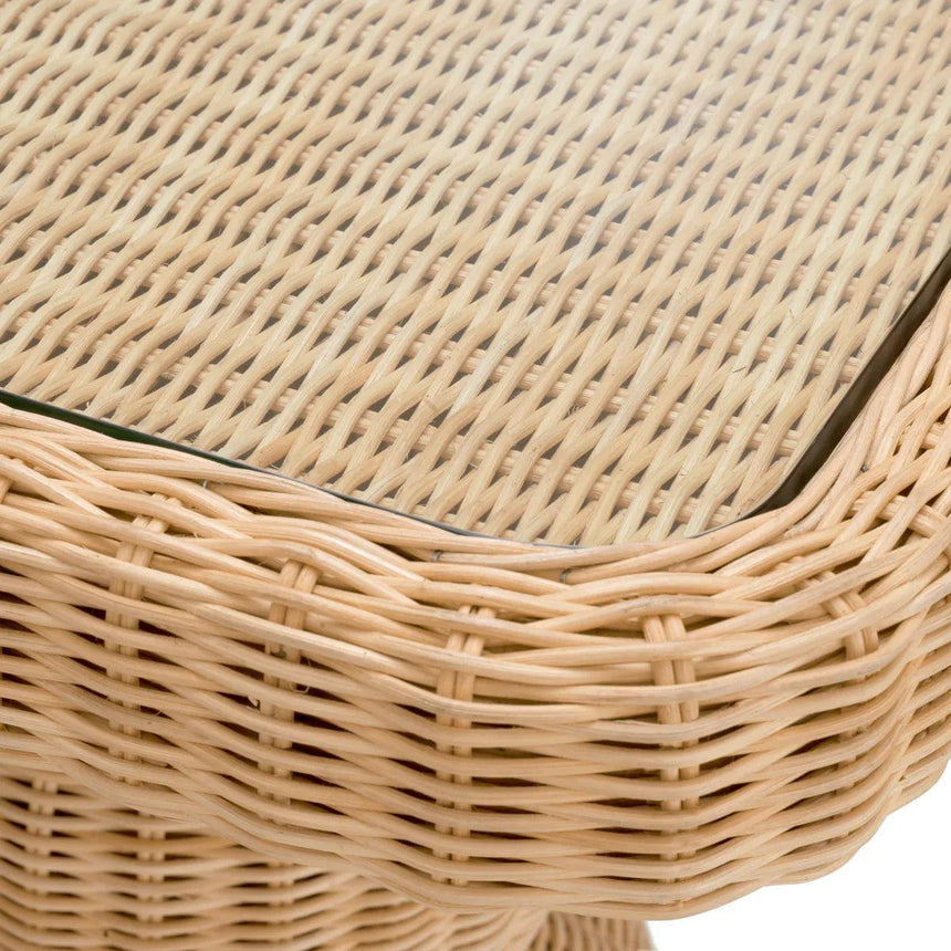 Tiago rattan side table