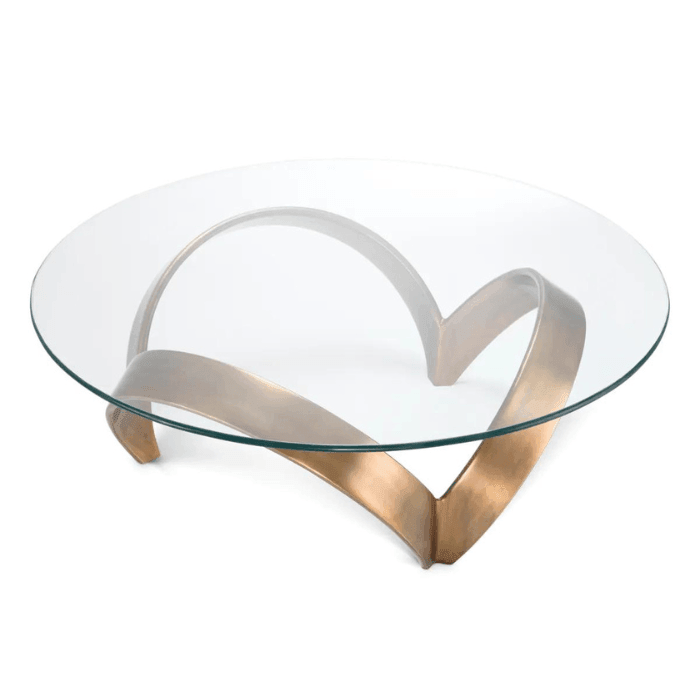 Soquel glass coffee table
