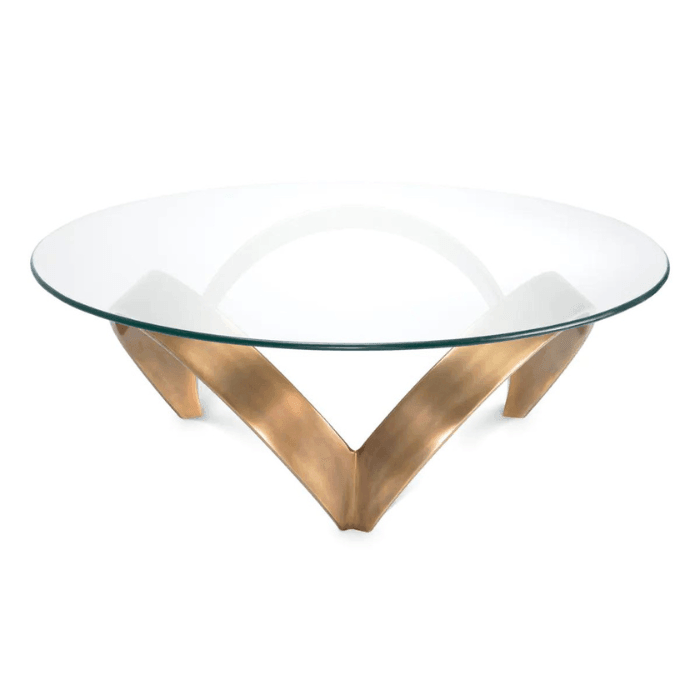 Soquel glass coffee table