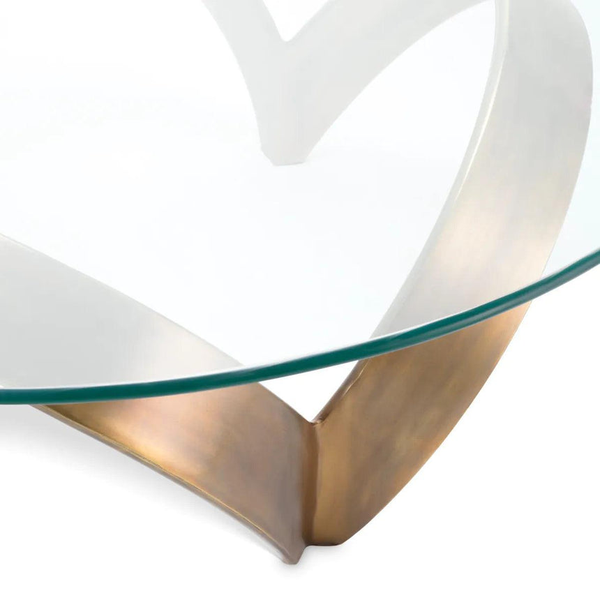 Soquel glass coffee table