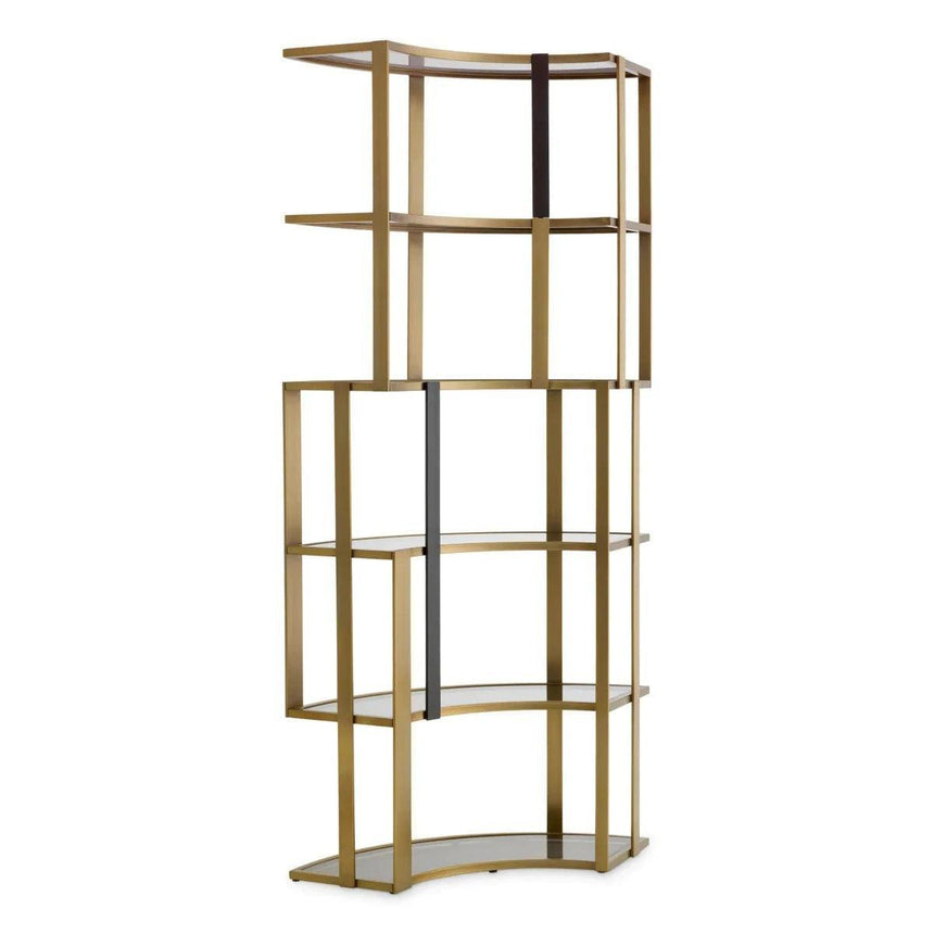 Clio glass corner shelf