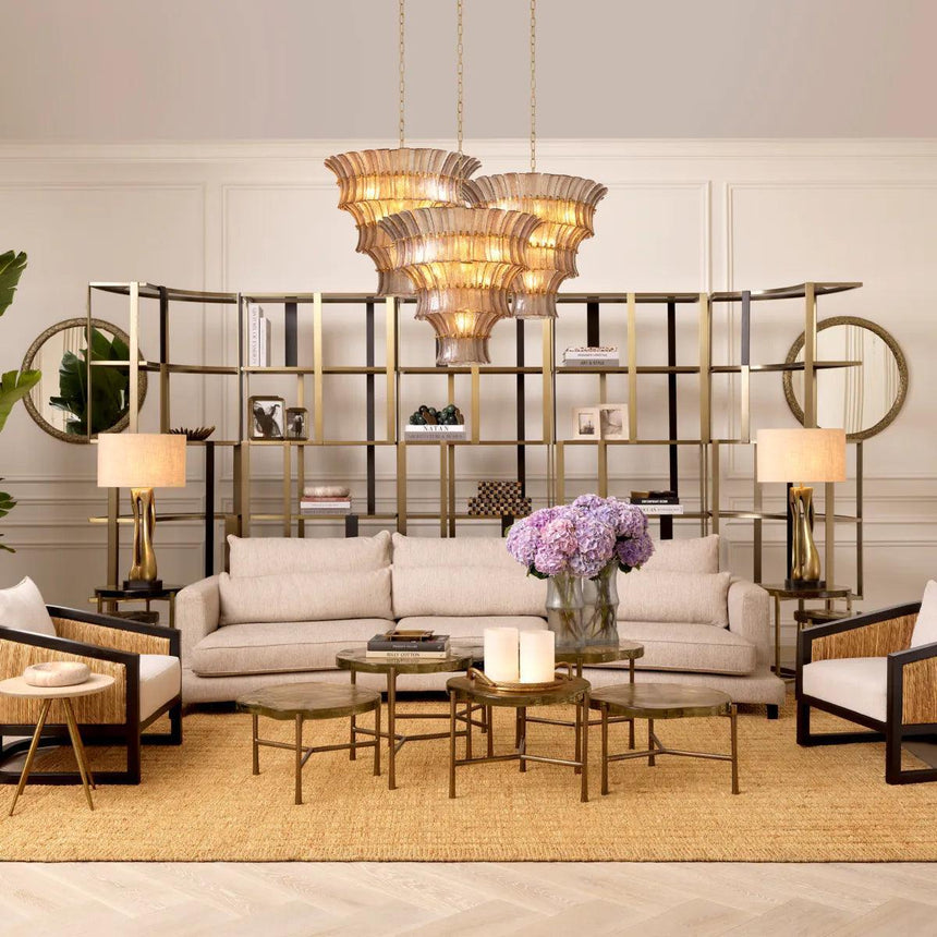 Clio glass corner shelf