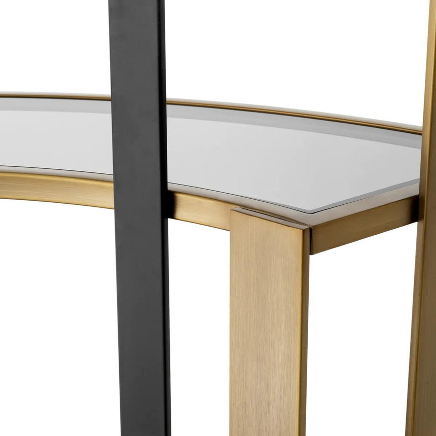 Clio glass corner shelf