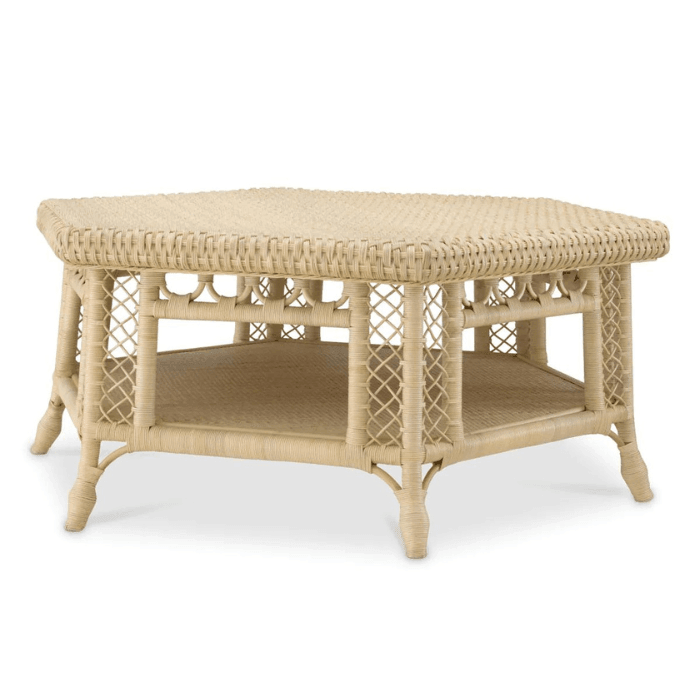 Saba rattan coffee table 120x105