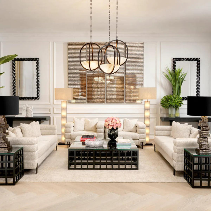 Ortiz plaster floor lamp