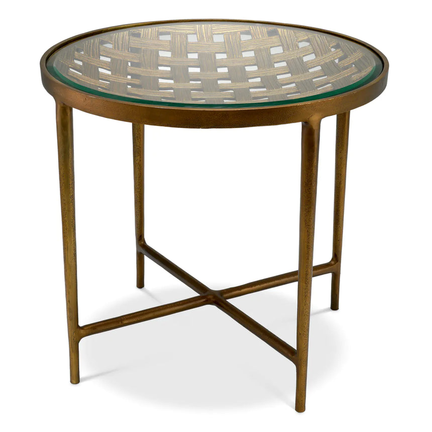 Sorrento glass side table