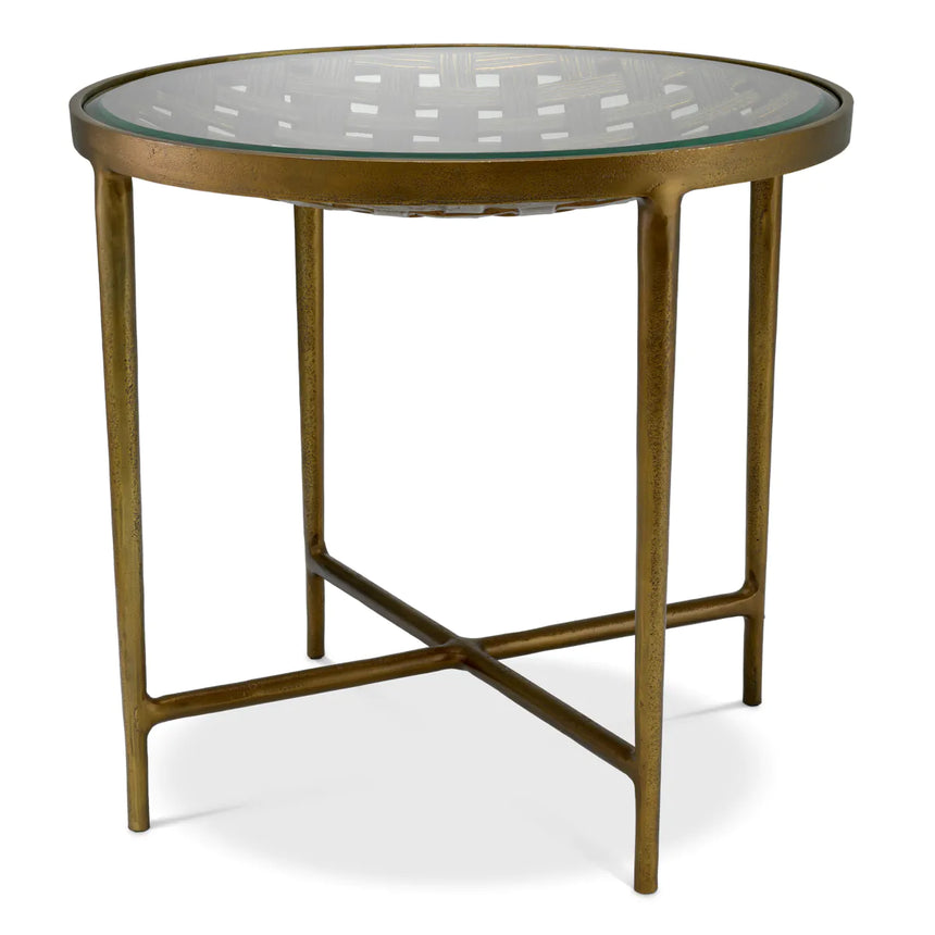 Sorrento glass side table