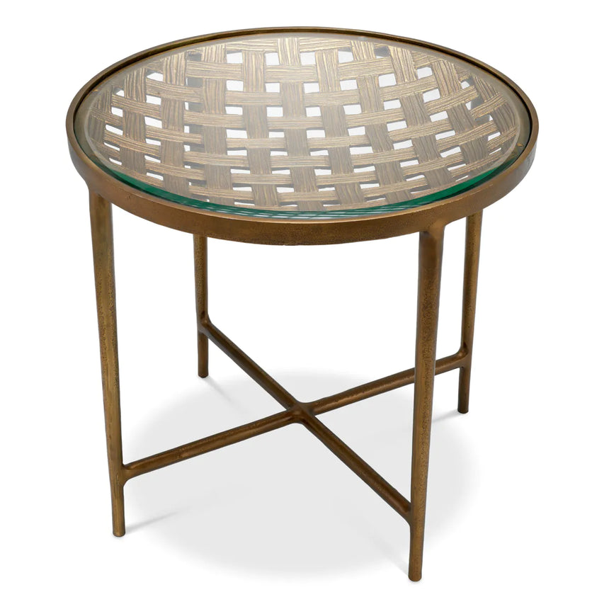 Sorrento glass side table