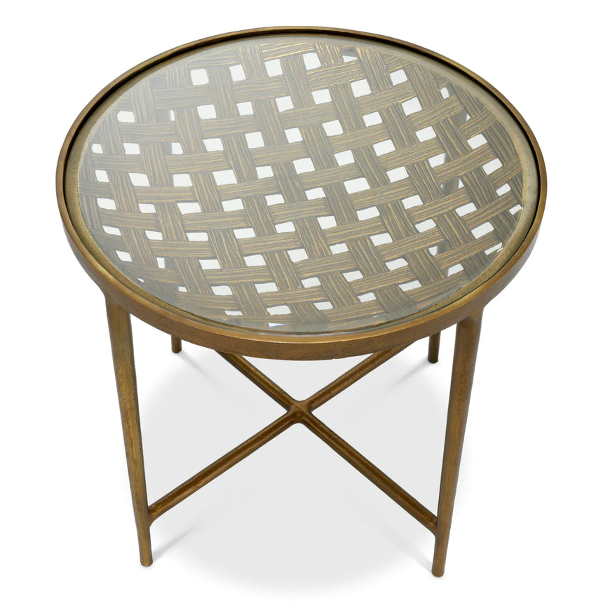 Sorrento glass side table