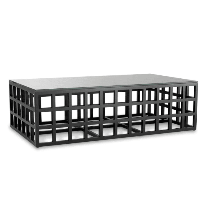 Cubico glass coffee table