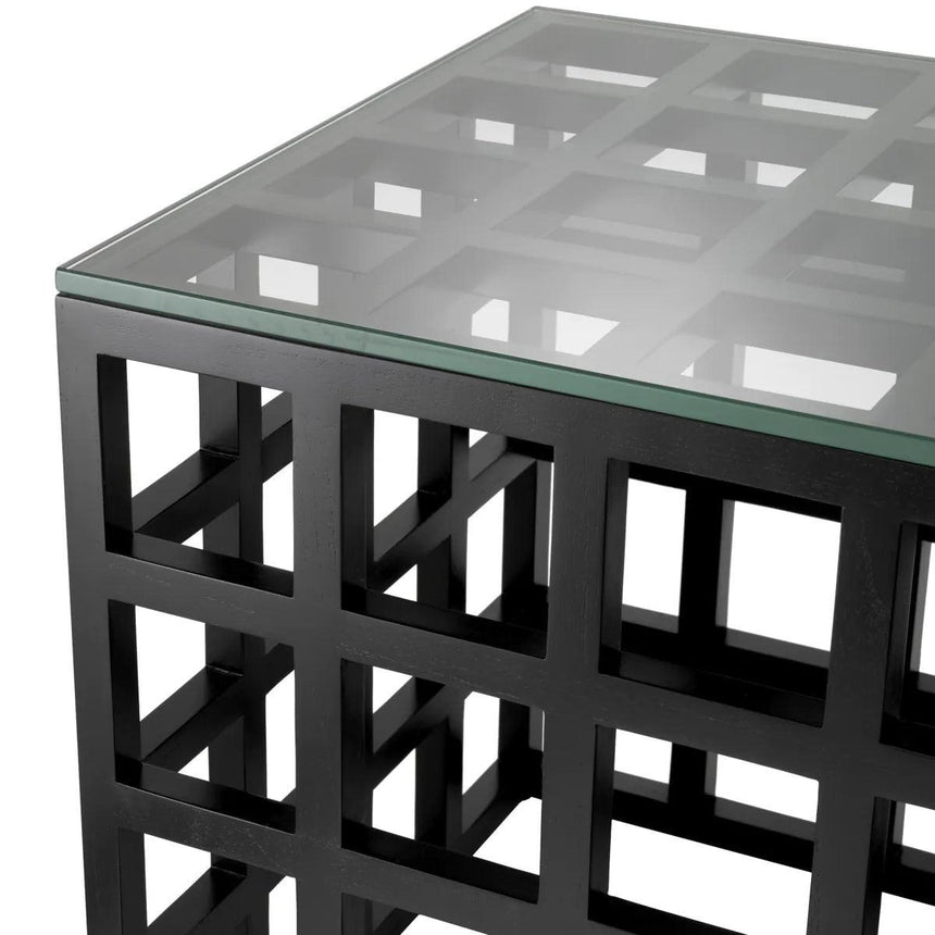 Cubico glass storage table