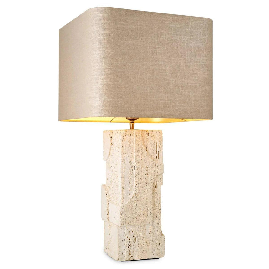 Mazzini limestone table lamp