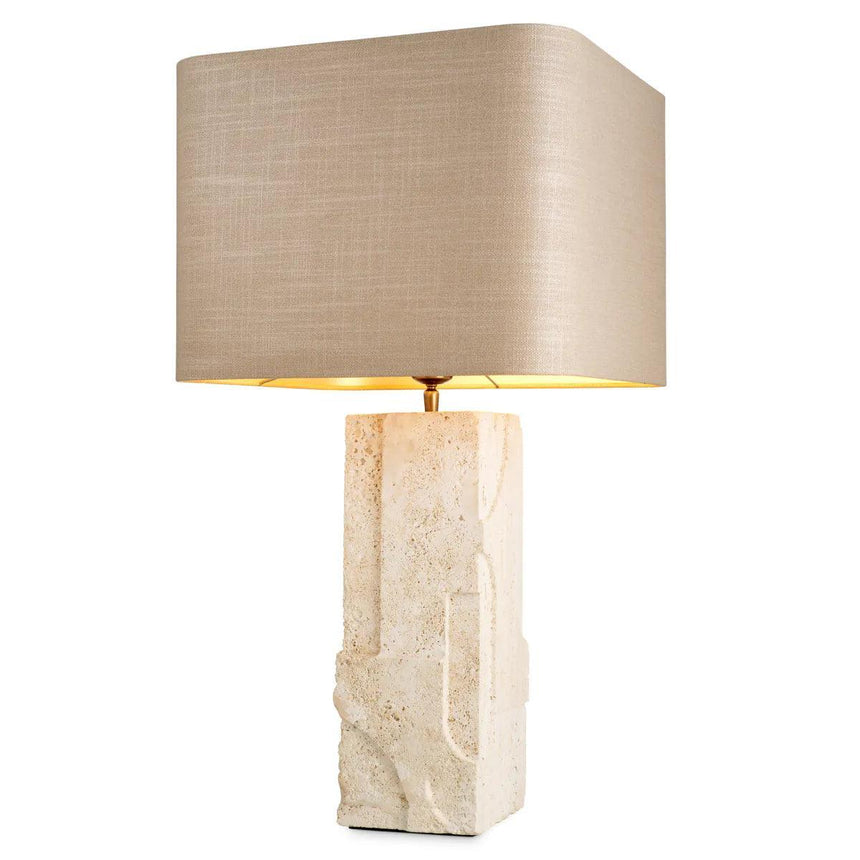 Mazzini limestone table lamp