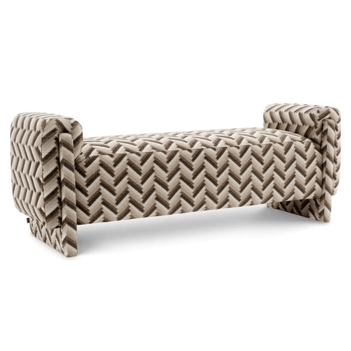 Del Vale fabric bench