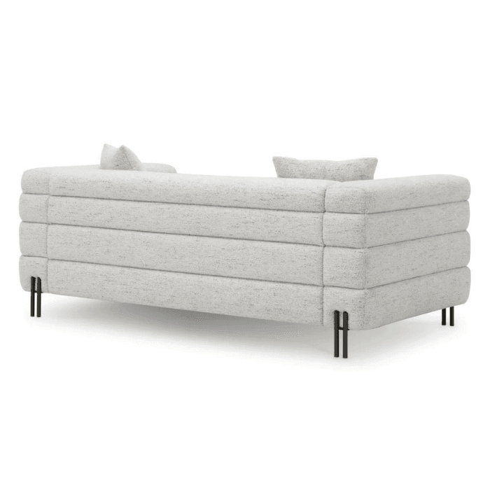 York 3-seater fabric sofa with bronze legs