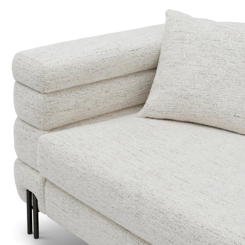 York 3-seater fabric sofa with bronze legs