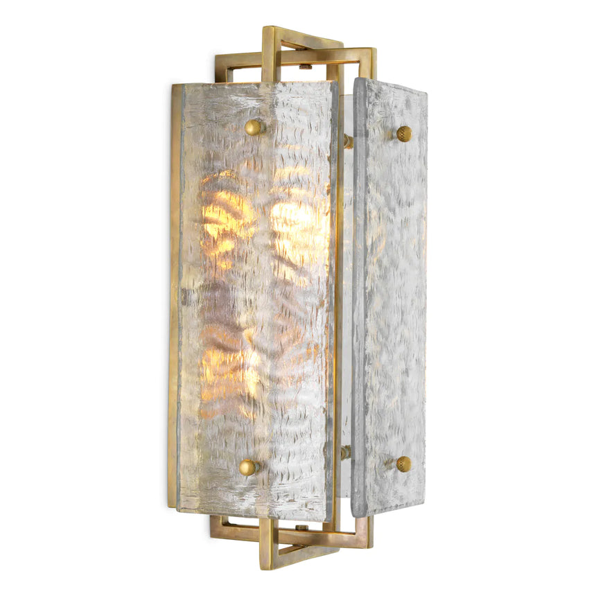 Luciene glass wall lamp