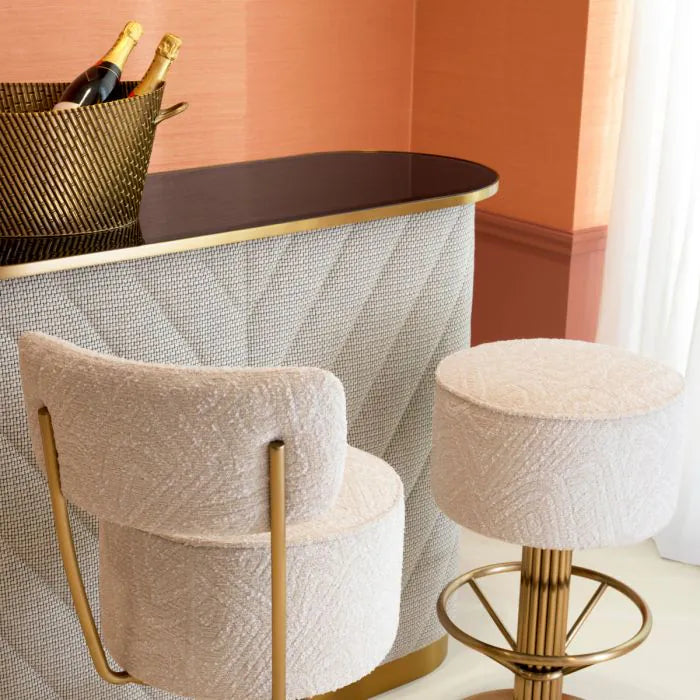 Matthew bárpult– Luxus bársony és szálcsiszolt sárgaréz