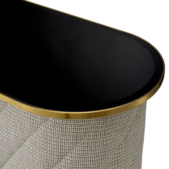 Matthew bárpult– Luxus bársony és szálcsiszolt sárgaréz