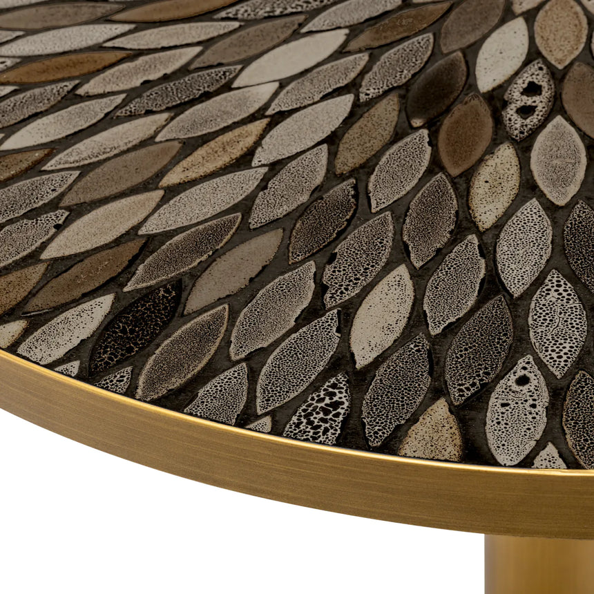 Declan ceramic dining table Ø79.5