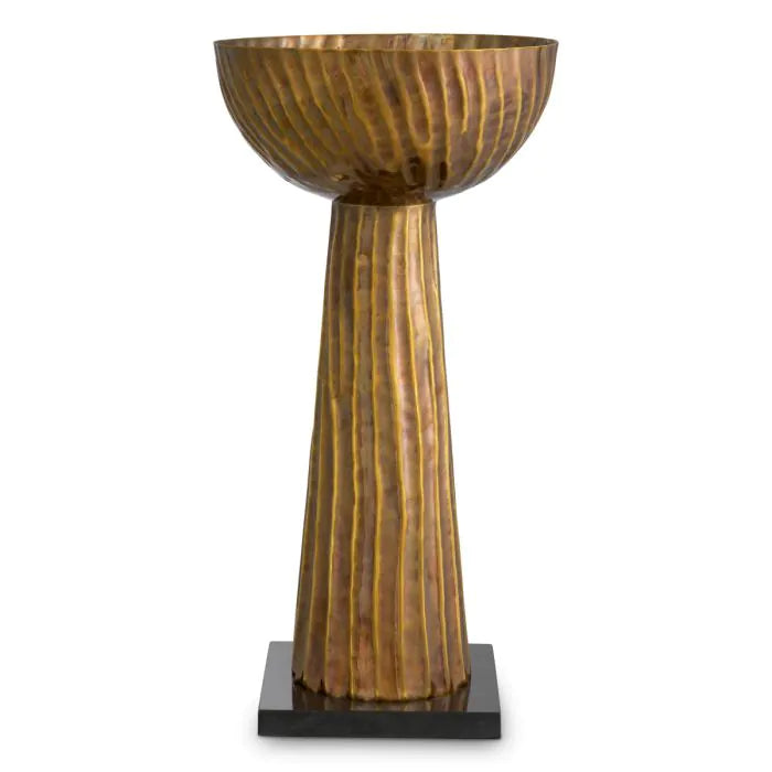 Jasper round metal flower pot medium