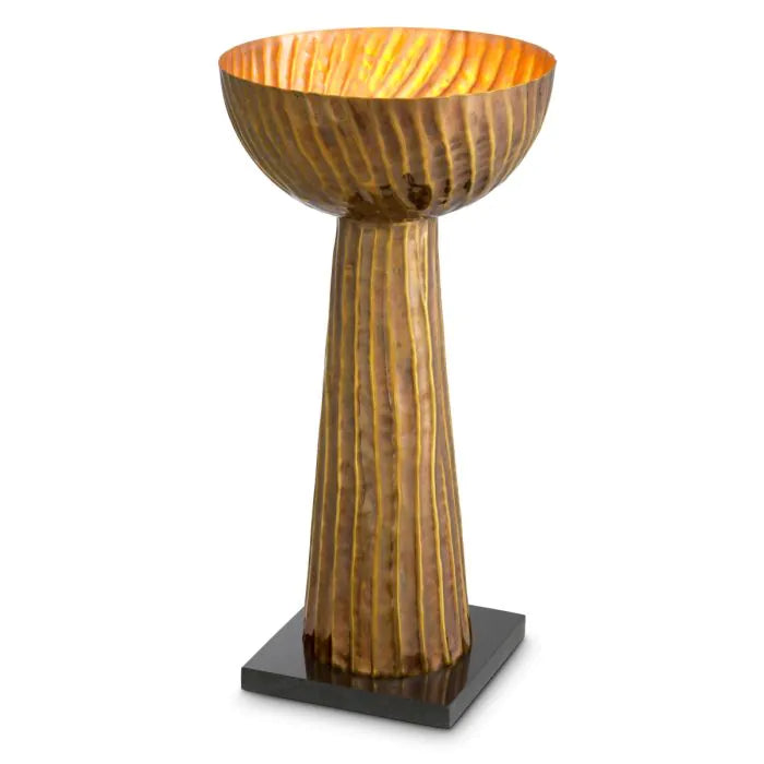 Jasper round metal flower pot medium