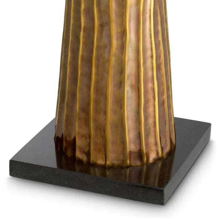 Jasper round metal flower pot medium