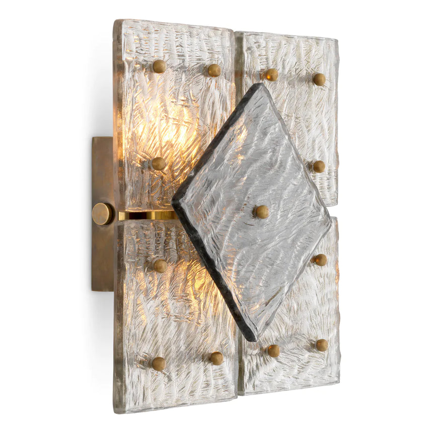 Luciene glass wall lamp